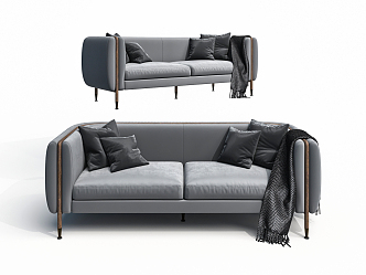 Modern double sofa 3d model