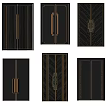 Modern Double Doors Design Collection With Metal Handles And Wood Patterns