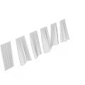 Elegant Soft White Pleated Curtains For Indoor Home Window Decoration