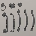 Handle cabinet door handle door handle 3d model