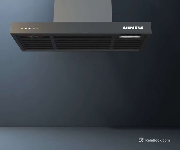 Siemens Modern Kitchen Appliance Range Hood With Efficient Ventilation For Home Cooking 3d model 