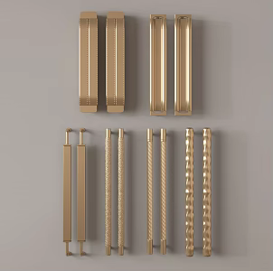 Modern handle metal handle 3d model