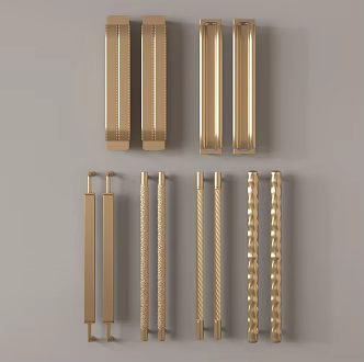 Modern handle metal handle 3d model