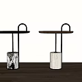 Simple Side Table Corner Table 3d model
