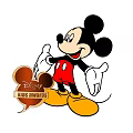 Disney Mickey Mouse Decorative Figurine Set With Kids Awards Plaque