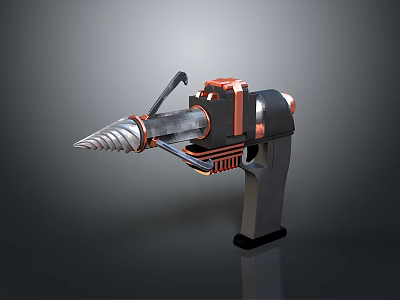Professional Electric Power Drill Hardware Tool With Metal Drill Bit And Ergonomic Handle Design 3d model