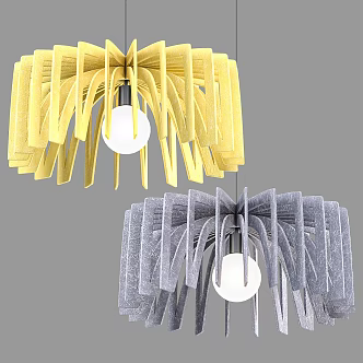 Modern Minimalist Chandelier Simple Chandelier Restaurant Chandelier 3d model