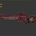 modern rifle sci-fi rifle sci-fi sniper rifle laser pulse gun pulse gun 3d model