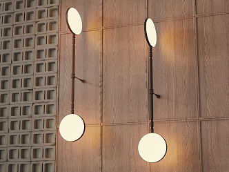 Wall lamp combination 3d model