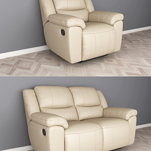 Modern Combination Sofa Electric Leather Functional Sofa 3d model