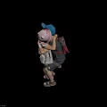 Two Kids Hugging With Pink Hat Red Backpack and White Dress