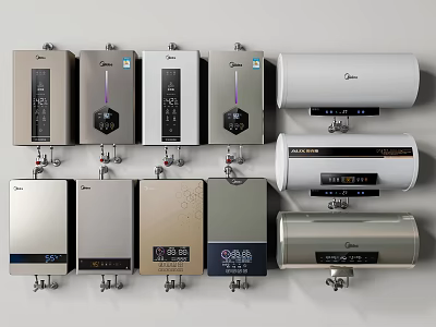Modern Water Heater Gas Water Heater Electric Water Heater Constant Temperature Water Heater Household Water Heater 3d model