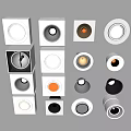 Different Styles of Downlights and Spotlights with Square Round Shapes for Modern Home Lighting