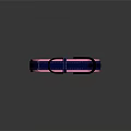Pink And Blue Pet Collar With Adjustable Strap Black Buckle And Stitching Detail