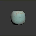 Light Green Round Ceramic Sculpture With Unique Textured Surface Artistic Vessel Design