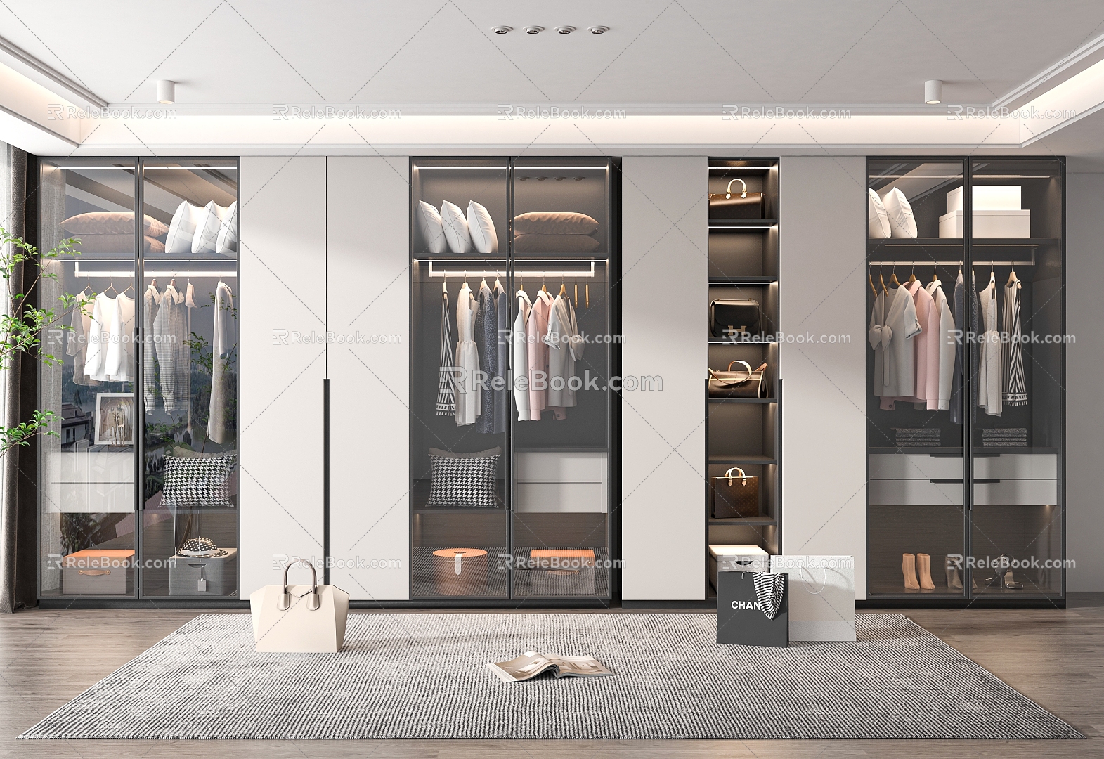 Modern wardrobe 3d model