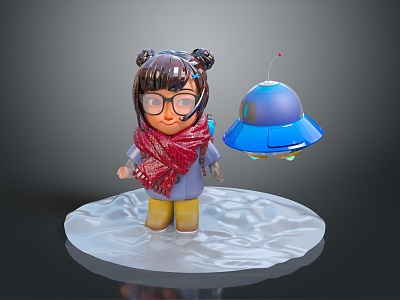 Children Baby Cartoon Children Girls Little Girls Cartoon Girls 3d model