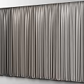 Modern Neutral Gradient Curtains With Soft Velvet Texture And Decorative Top Balls