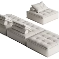 Modern Combination Sofa Multiplayer Sofa 3d model
