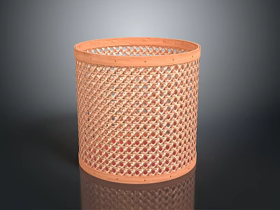 Industrial Cylindrical Orange Mesh Metal Filter Equipment With Perforated Surface Design 3d model