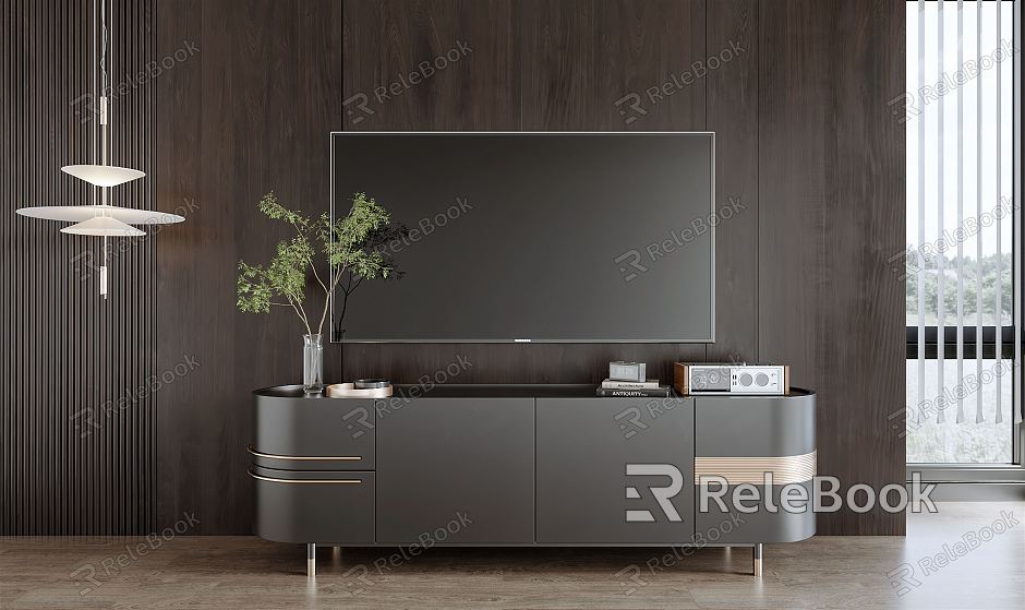 Light Luxury TV Cabinet model