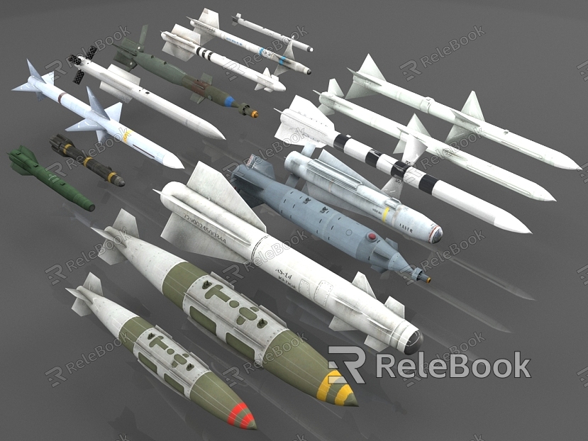 Aircraft Missile Bomb Collection model