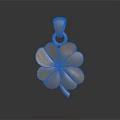 Stylish Golden Four Leaf Clover Pendant As Daily Life Accessory Decoration
