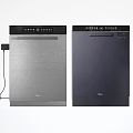 Modern Kitchen Dishwasher Appliances With Sleek Design Stainless Steel And Dark Finishes
