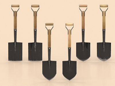 shovel multifunctional shovel military shovel hardware tools 3d model