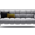 Nordic double sofa 3d model