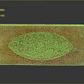 Traditional Wooden Food Mold With Intricate Carved Floral Patterns for Baking