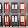 Classical double door SU model 3d model