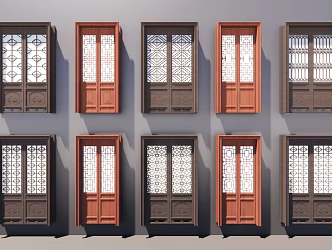 Classical double door SU model 3d model