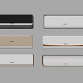 Midea Wall Mounted Air Conditioner Fans With Different Modern Styles Collection 3d model