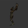 Mythical Forest Tree Inspired Game Movie Character With Vines Green Brown Fantasy Design