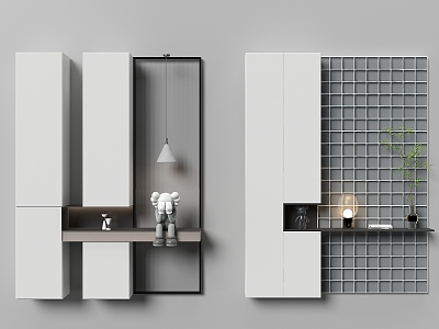 Modern screen partition 3d model