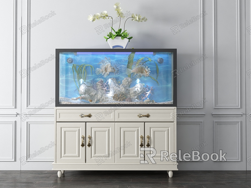 European-style fish tank model