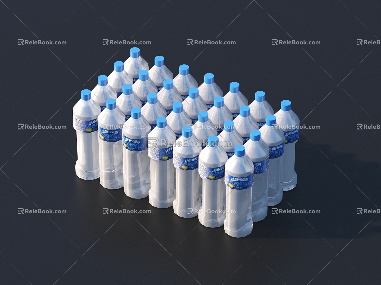 Modern mineral water 3d model