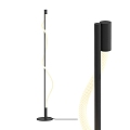 Nordic floor lamp simple living room creative fashion black minimalist line bedroom study lamp 3d model