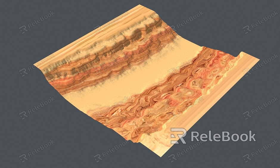 mountainous terrain sandy land model