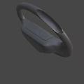 Modern Car Steering Wheel Design Features Sleek Black Finish And Ergonomic Comfortable Grip