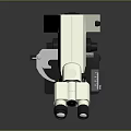 Binocular Microscope Scientific Lab Instrument With White Base Mechanical Stage And High Power Objective Lenses