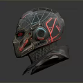 Sci-Fi Helmet Alien Helmet-Helmet High Tech Helmet Game Helmet 3d model