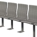 Yellow Public Seats With Metal Frames For Stadium Theater Venues And Row Design
