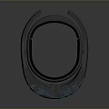 Modern VR Headset With Blue Lenses And Ergonomic Design For Virtual Reality