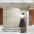 Modern Elegance Clothing Store With Modern Interior Design Displayed Dresses Wooden Walls And Transparent Chairs