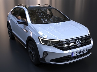 Volkswagen Sedan Car Nivus 3d model