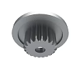 Mechanical Circular Metal Part With Hexagonal Socket And Serrated Base 3d model