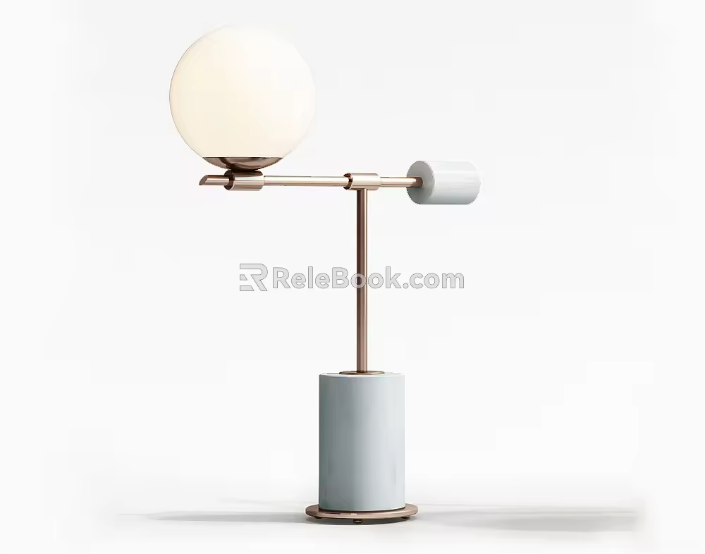 Modern table lamp 3d model