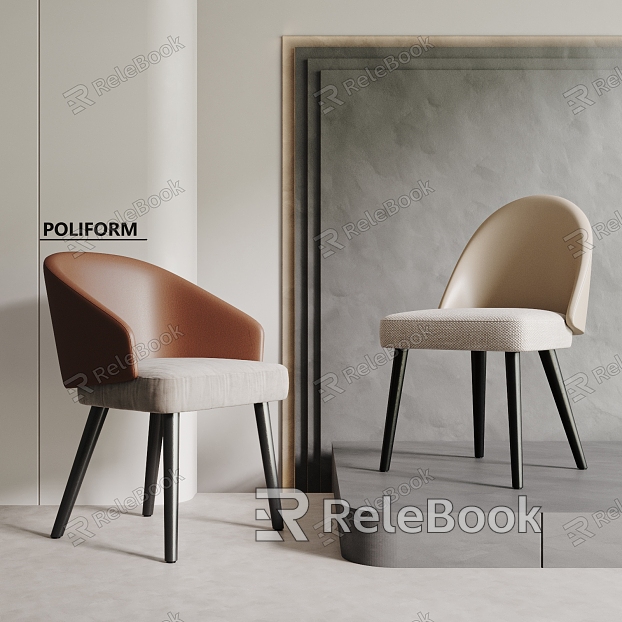 POLIFORM Dining Chair Combination Dining Chair Single Chair Chair Leisure Chair Leather model